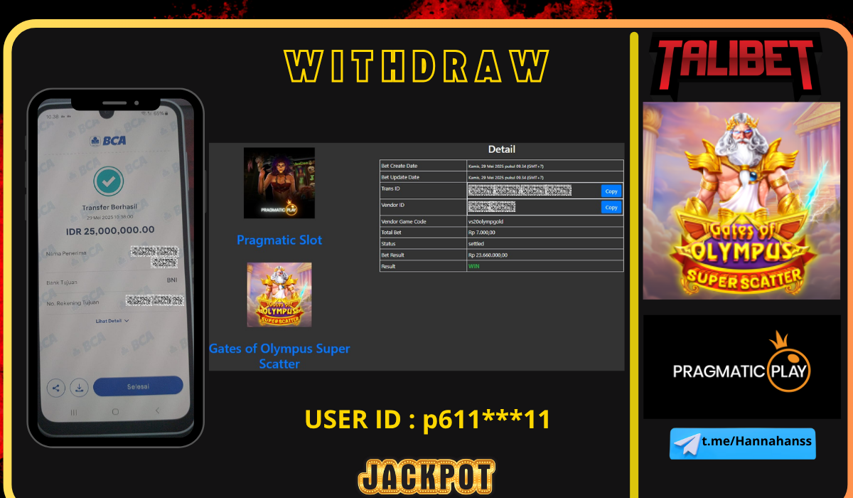 TALIBET SITUS GACOR MUDAH MENDAPATKAN JACKPOT. WITHDRAW Rp.25,000,000.- DI BAYAR LUNASSS