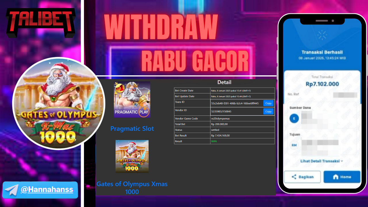 MENANG Rp.7,102,000.- GAME BARU AUTO GACORR