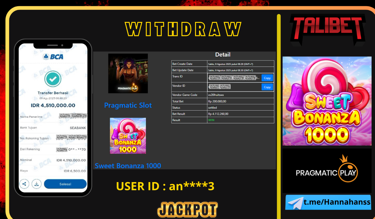 TALIBET 1 TOP SITUS GACOR GAMPANG MENANG DAN TERPECAYA DI JAMIN 100% WITHDRAW BERAPAPUN PASTI DI BAYAR LUNAS