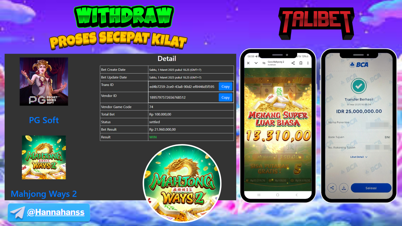 MENANG Rp.25,000,000.- MENYALA NAGA MAHJONG