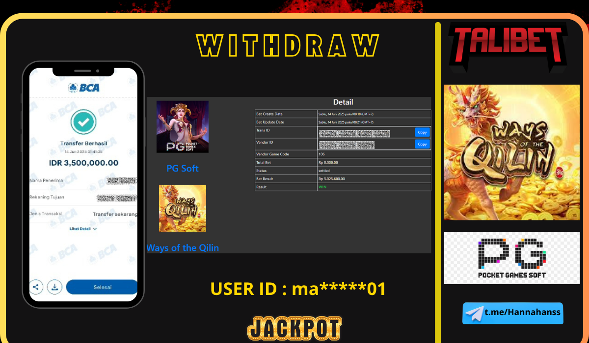 TALIBET SITUS GACOR MUDAH MENDAPATKAN JACKPOT. WITHDRAW Rp.3,500,000.- DI BAYAR LUNASSS