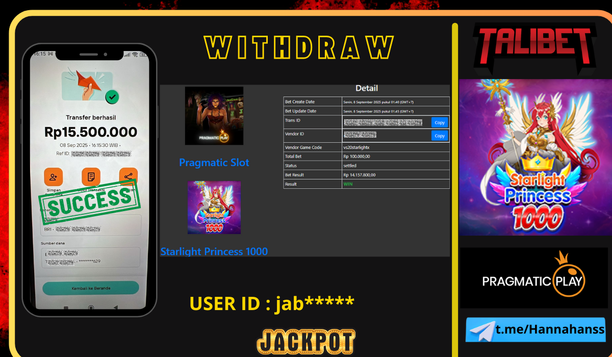 GAME PENUH KEJUTAN BERSAMA TALIBET JACKPOT TIADA BATAS NYA