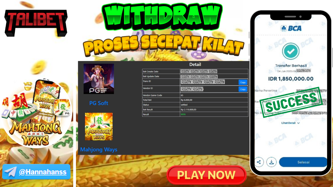 TALIBET SITUS GACOR MUDAH MENDAPATKAN JACKPOT. WITHDRAW Rp.1,850,000.- DI BAYAR LUNASSS