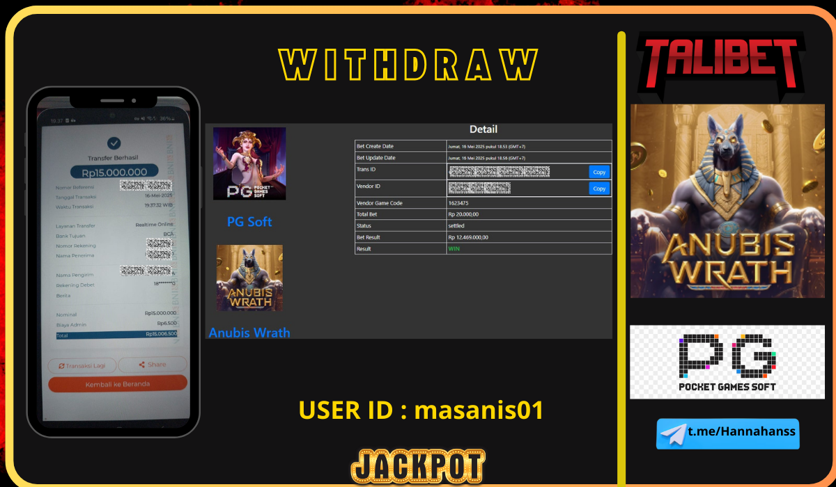 BERSAMA TALIBET SITUS GACOR MUDAH MENDAPATKAN JACKPOT. WITHDRAW Rp.15,000,000.- DI BAYAR LUNASSS