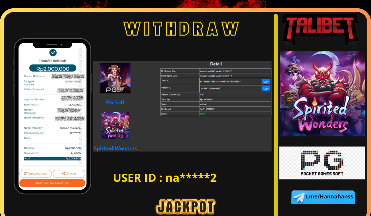 TALIBET SITUS GACOR MUDAH MENDAPATKAN JACKPOT. WITHDRAW Rp.2,000,000.- DI BAYAR LUNASSS