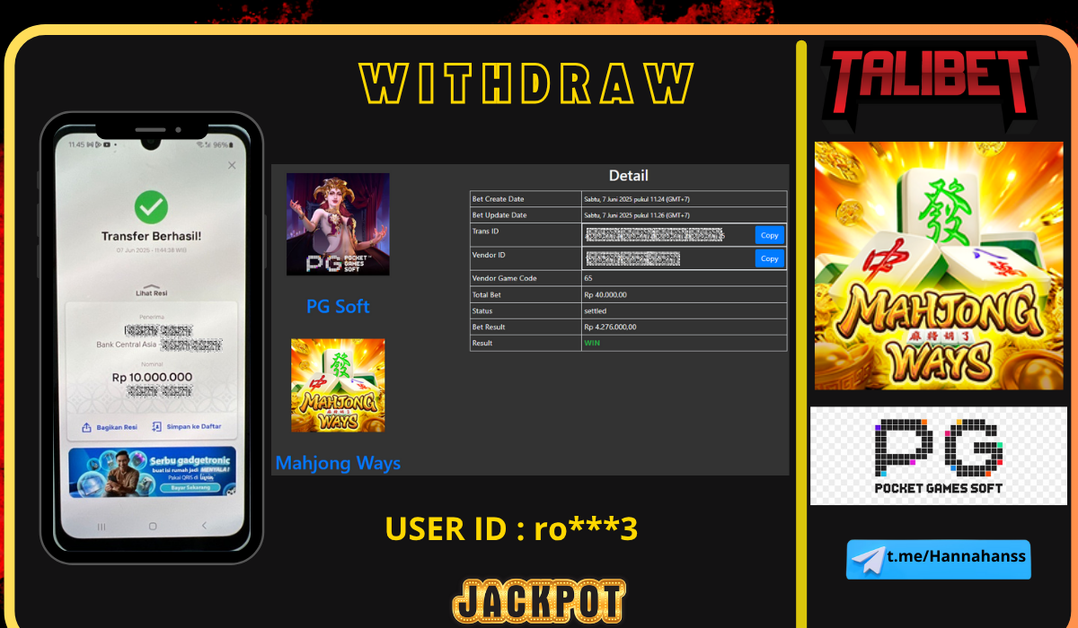 TALIBET SITUS GACOR MUDAH MENDAPATKAN JACKPOT. WITHDRAW Rp.10,000,000.- DI BAYAR LUNASSS