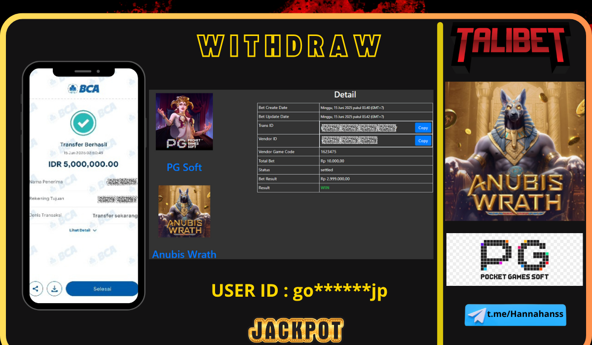 TALIBET SITUS GACOR MUDAH MENDAPATKAN JACKPOT. WITHDRAW Rp.5,000,000.- DI BAYAR LUNASSS